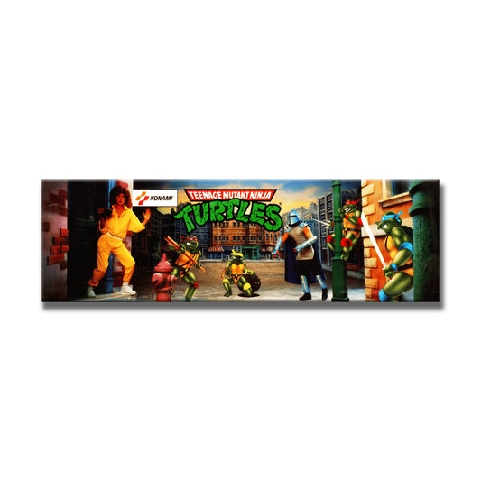 TMNT Marquee Arcade Backlit Marquee Insert 26" x 8"