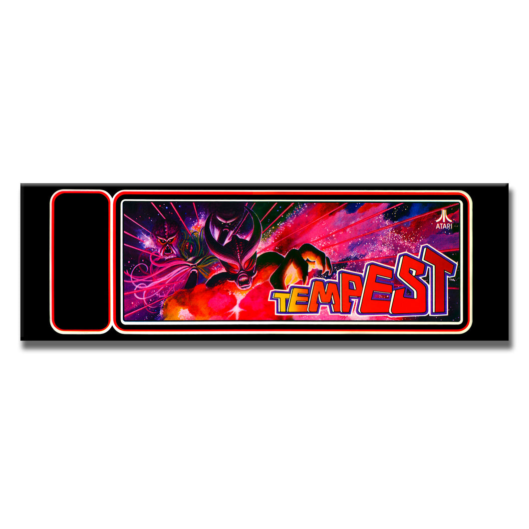 Tempest Arcade Backlit Marquee Insert 26