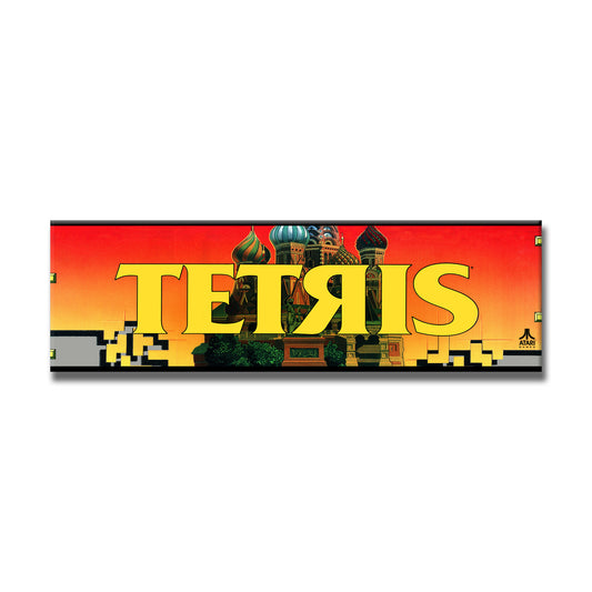 Tetris Marquee Arcade Backlit Marquee Insert 26" x 8"