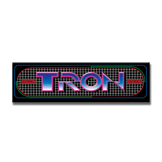 Tron Marquee Arcade Backlit Marquee Insert 26" x 8"