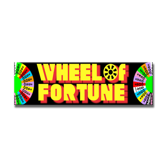Wheel of Fortune Marquee Arcade Backlit Marquee Insert 26" x 8"