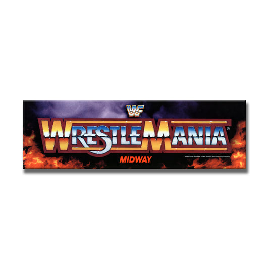 Wrestlemania Marquee Arcade Backlit Marquee Insert 26" x 8"