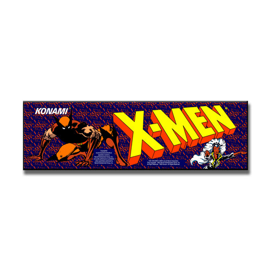 X-Men Marquee Arcade Backlit Marquee Insert 26" x 8"