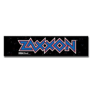 Zaxxon Arcade Backlit Marquee Insert 26" x 8"