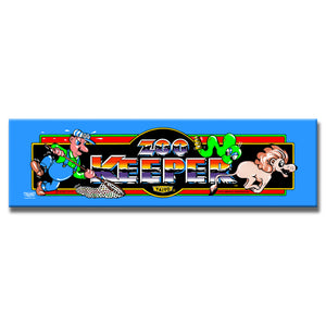 Zookeeper Arcade Backlit Marquee Insert 26" x 8"