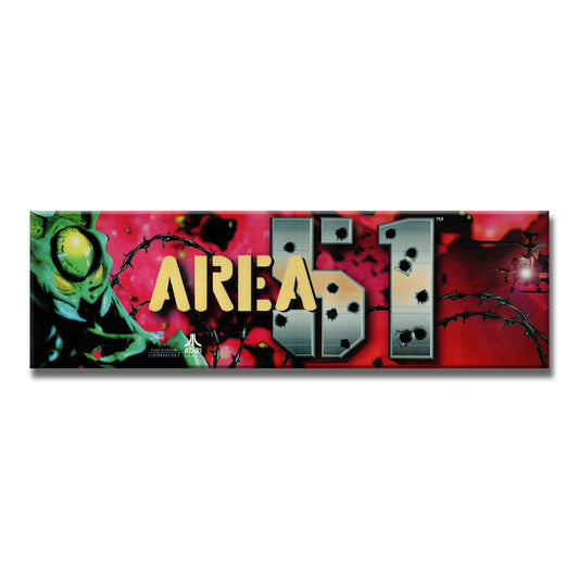 Area 51 Arcade Backlit Marquee Insert 26" x 8"