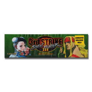 Street Fighter 3rd Strike Arcade Backlit Marquee Insert 26" x 8"