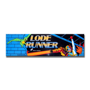 Lode Runner Arcade Backlit Marquee Insert 26" x 8"