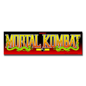 Mortal Kombat Arcade Backlit Marquee Insert 26" x 8"