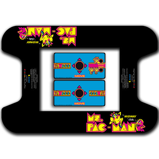 MS. PAC-MAN Cocktail Glass Underlay with CPO