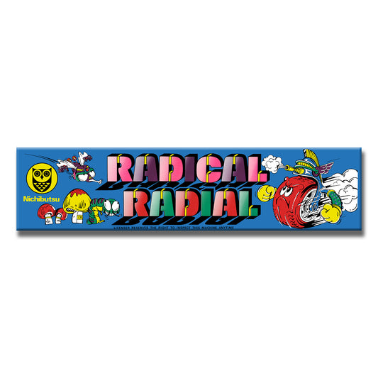 Radical Radial Arcade Backlit Marquee Insert 26" x 8"