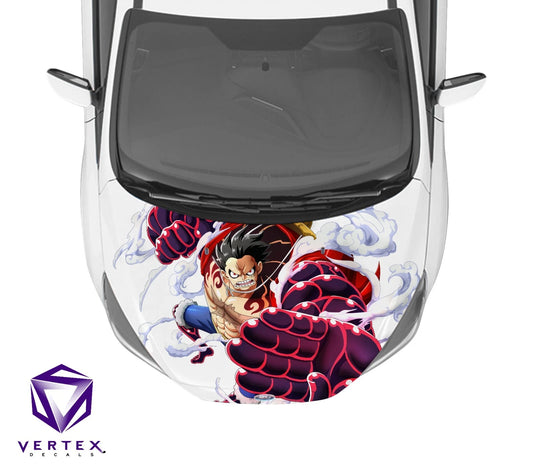 Luffy Gear 4 Bounce Man One Piece Anime Hood Wrap 65" X 50"