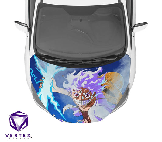 Luffy Gear 5 One Piece Anime Hood Wrap 65" X 50"