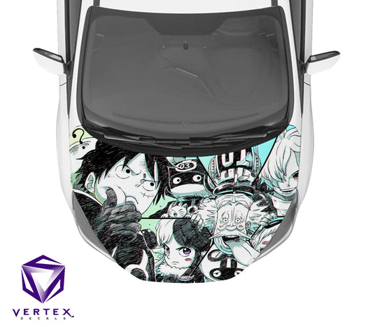 One Piece Anime Hood Wrap 65" X 50"