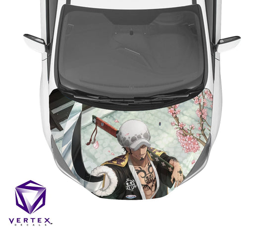 Trafalgar Law One Piece Anime Hood Wrap 65" X 50"