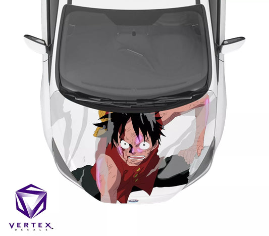 Luffy One Piece Anime Hood Wrap 65" X 50"