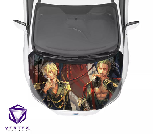 Sanji & Zoro One Piece Anime Hood Wrap 65" X 50"