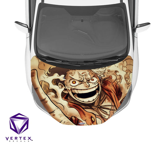 Luffy Gear 5 One Piece Anime Hood Wrap 65" X 50"