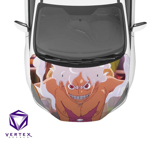 Luffy Gear 5 One Piece Anime Hood Wrap 65" X 50"