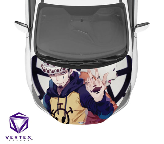 Rafalgar Law One Piece Anime Hood Wrap 65" X 50"