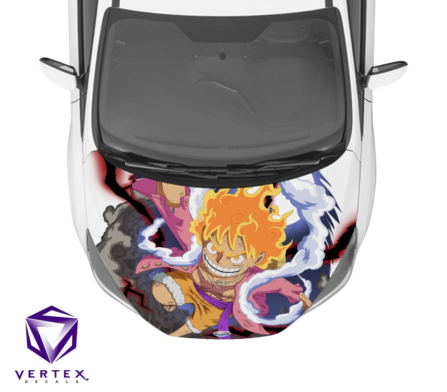 Luffy Gear 5 One Piece Anime Hood Wrap 65" X 50"