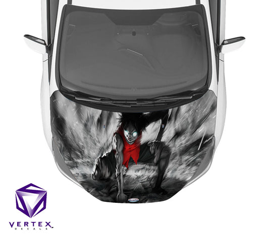 Luffy One Piece Anime Hood Wrap 65" X 50"