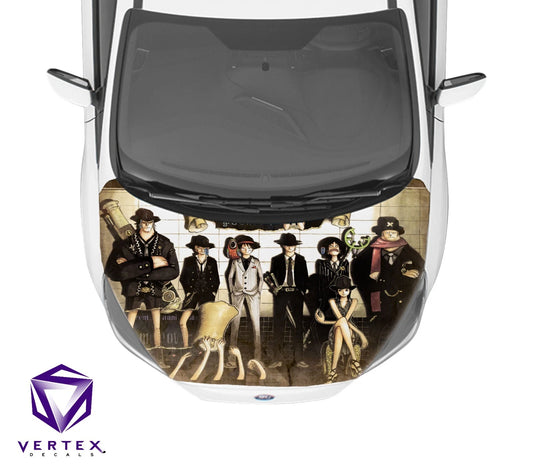 Straw Hat Pirates One Piece Anime Hood Wrap 65" X 50"