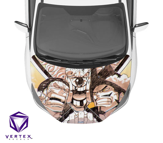 One Piece Anime Hood Wrap 65" X 50"