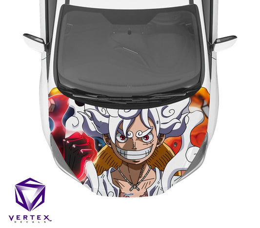 Luffy Gear 5 One Piece Anime Hood Wrap 65" X 50"