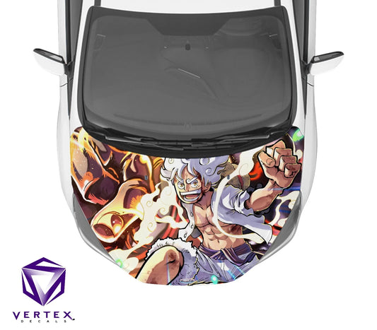 Luffy Gear 5 One Piece Anime Hood Wrap 65" X 50"