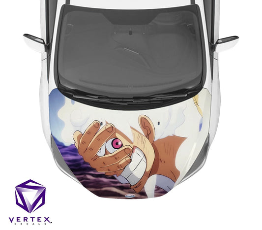 Luffy Gear 5 One Piece Anime Hood Wrap 65" X 50"