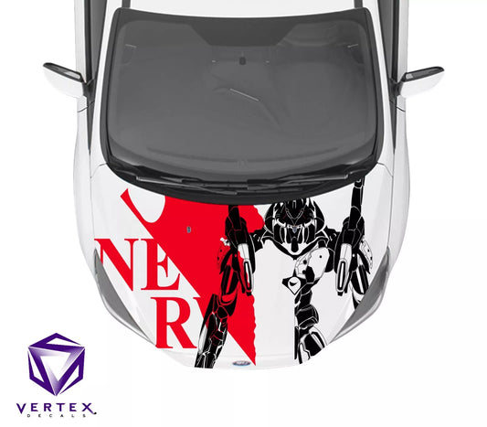 Neon Genesis Evangelion Anime Hood Wrap 65" X 50"
