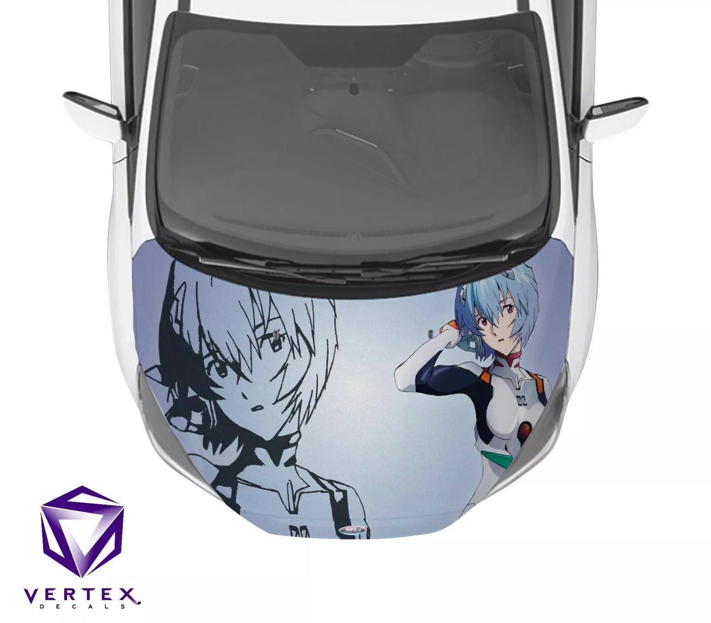 Rei Neon Genesis Evangelion Anime Hood Wrap 65" X 50"