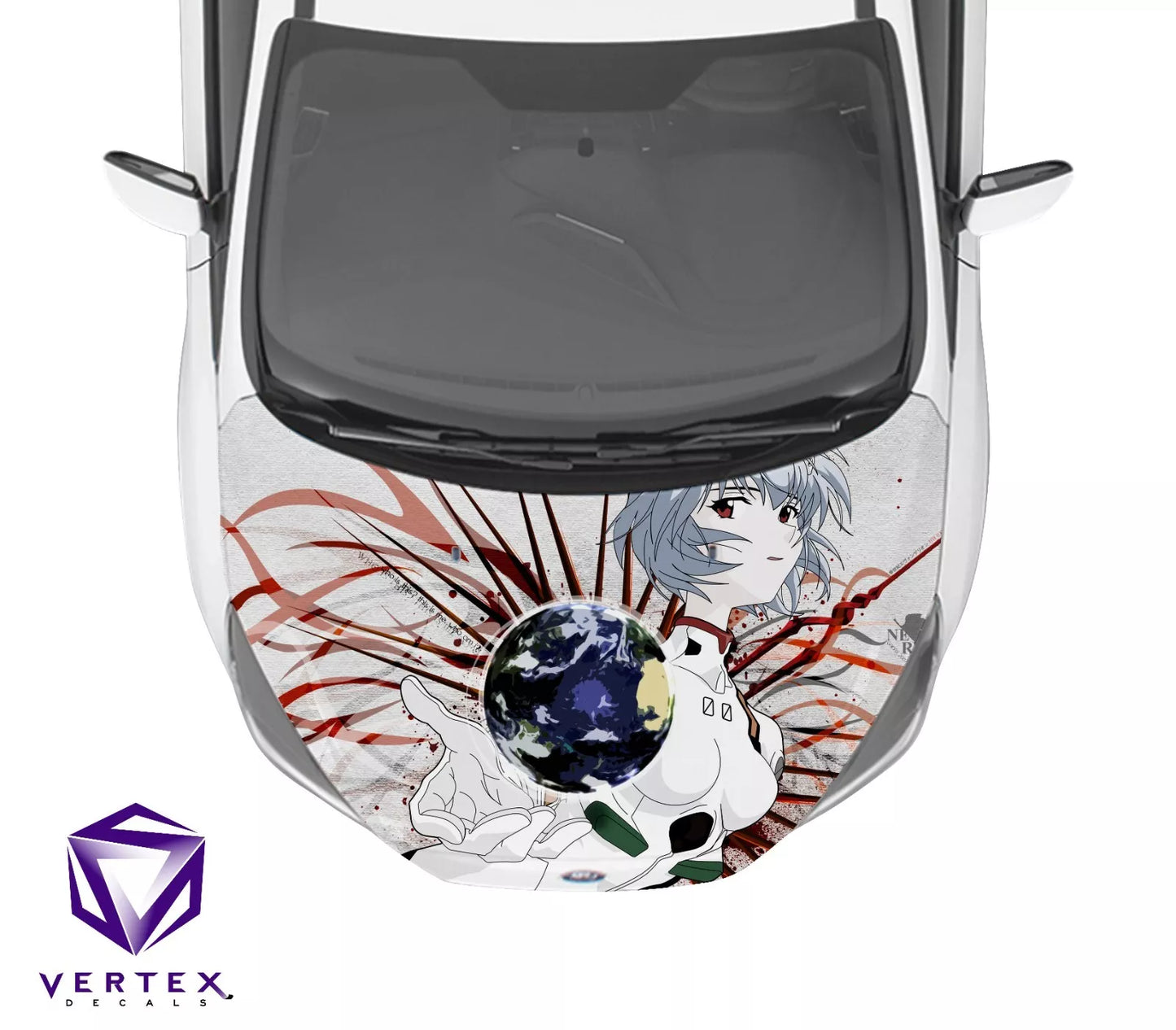 Rei Neon Genesis Evangelion Anime Hood Wrap 65" X 50"