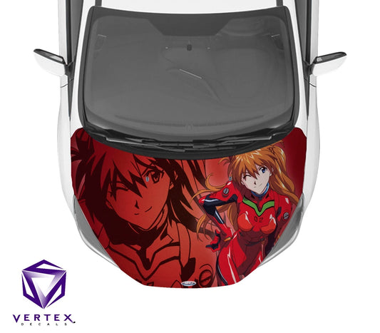 Asuka Neon Genesis Evangelion Anime Hood Wrap 65" X 50"