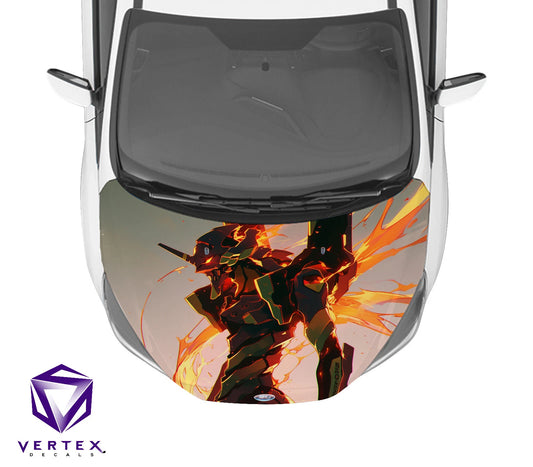 Evangelion Unit-01 Neon Genesis Evangelion Anime Hood Wrap 65" X 50"