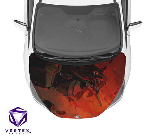 Evangelion Unit-01 Neon Genesis Evangelion Anime Hood Wrap 65" X 50"