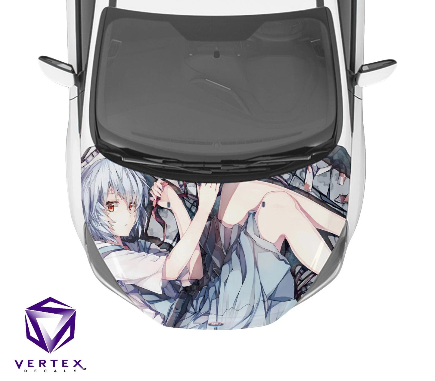 Rei Neon Genesis Evangelion Anime Hood Wrap 65" X 50"