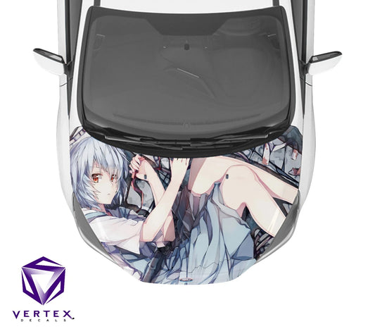 Rei Neon Genesis Evangelion Anime Hood Wrap 65" X 50"