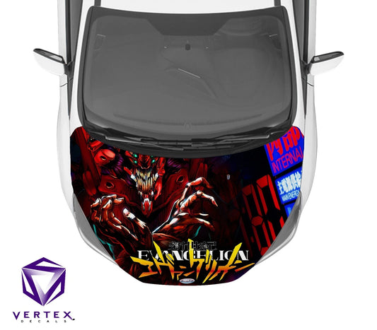 Evangelion Unit-02 Neon Genesis Evangelion Anime Hood Wrap 65" X 50"