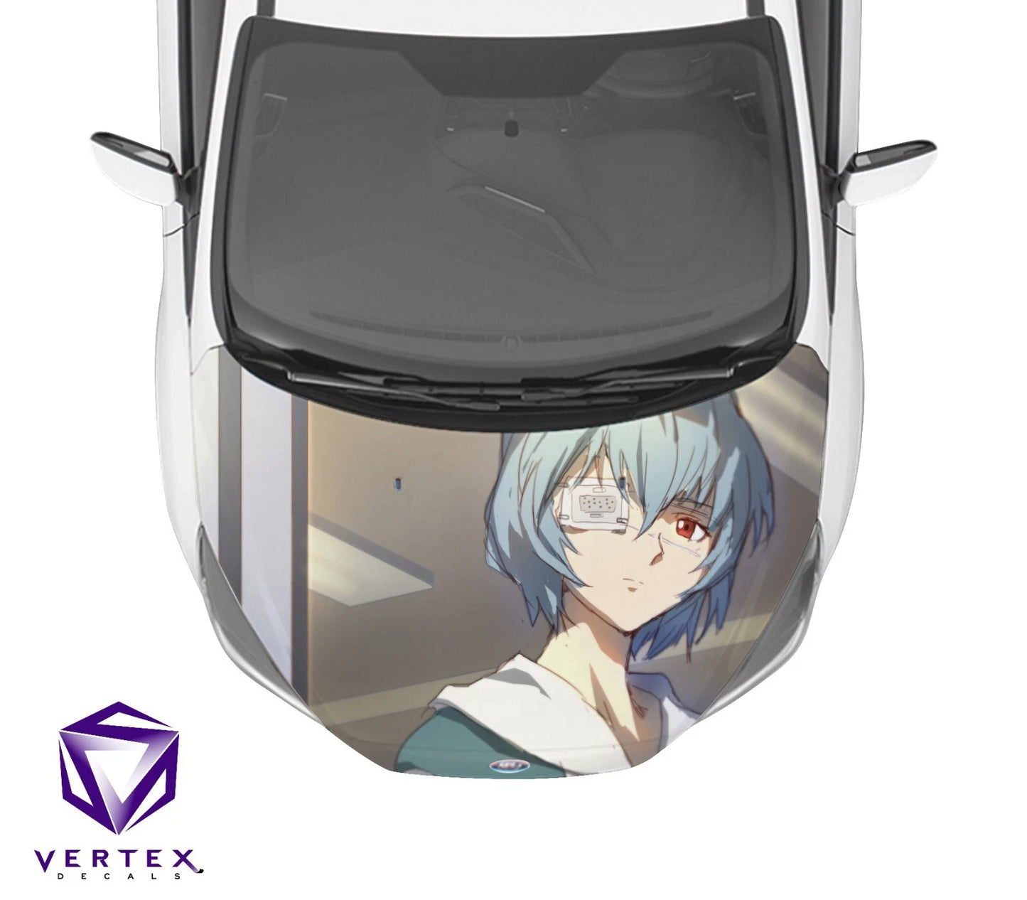 Rei Neon Genesis Evangelion Anime Hood Wrap 65" X 50"