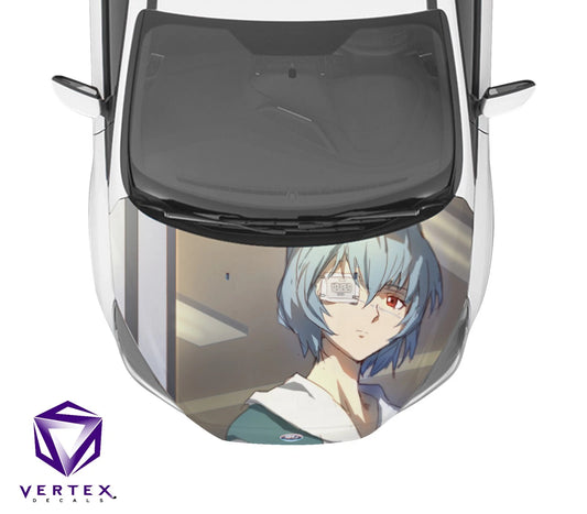 Rei Neon Genesis Evangelion Anime Hood Wrap 65" X 50"