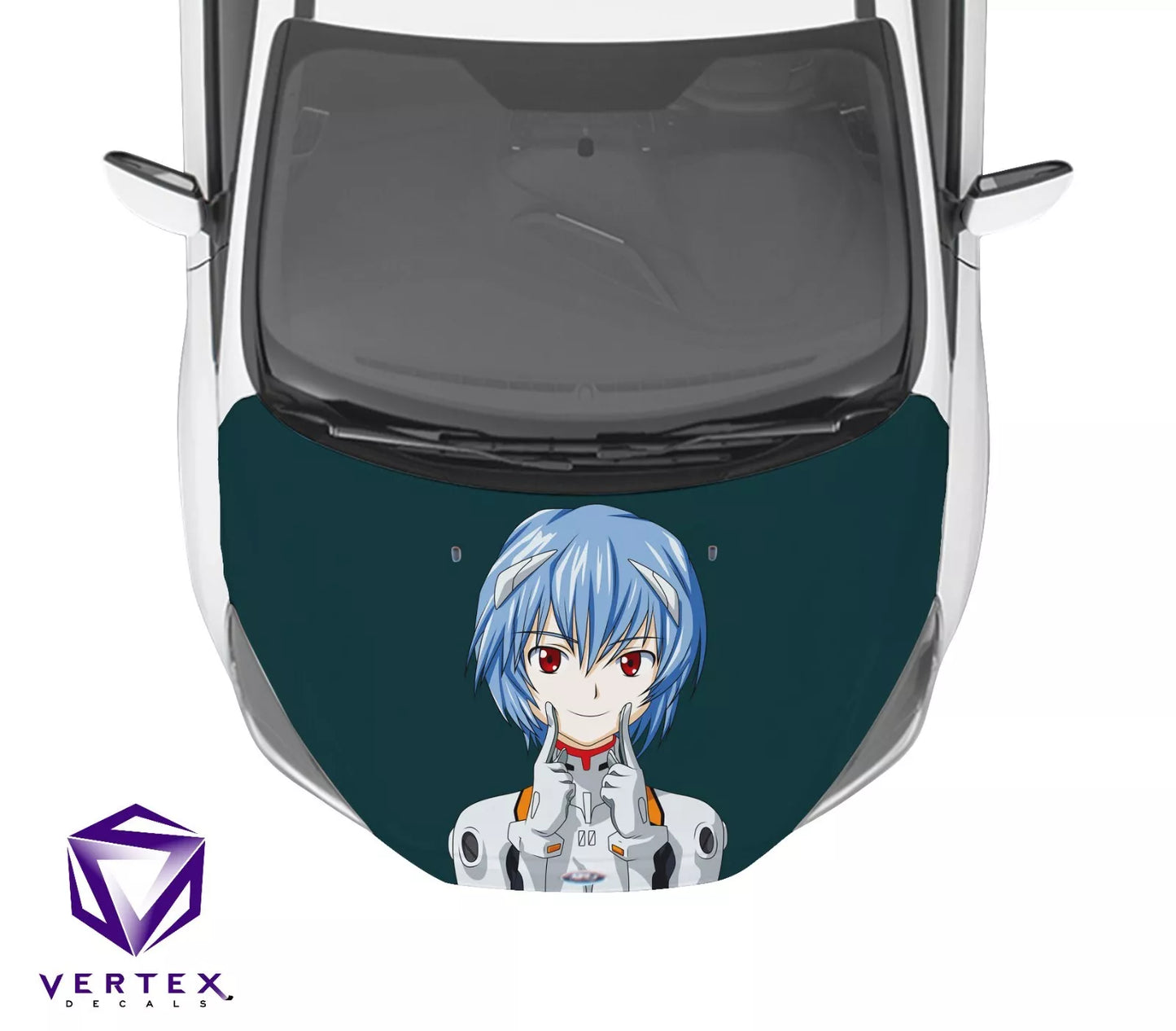 Rei Neon Genesis Evangelion Anime Hood Wrap 65" X 50"