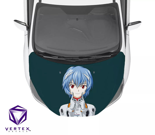 Rei Neon Genesis Evangelion Anime Hood Wrap 65" X 50"