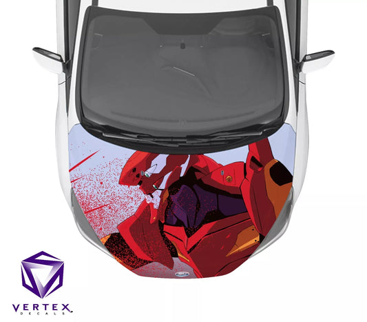Evangelion Unit-02 Neon Genesis Evangelion Anime Hood Wrap 65" X 50"