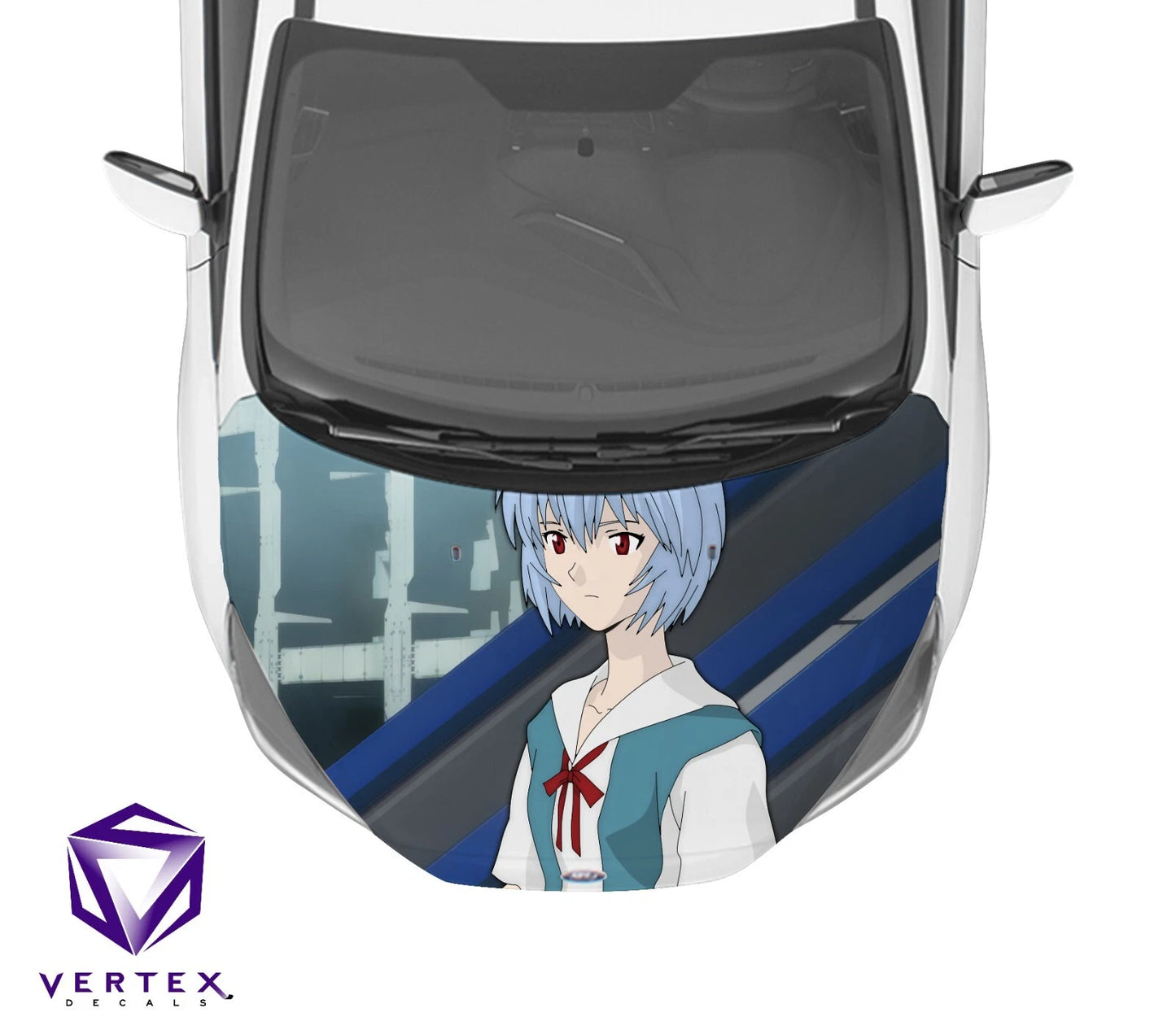 Rei Neon Genesis Evangelion Anime Hood Wrap 65" X 50"