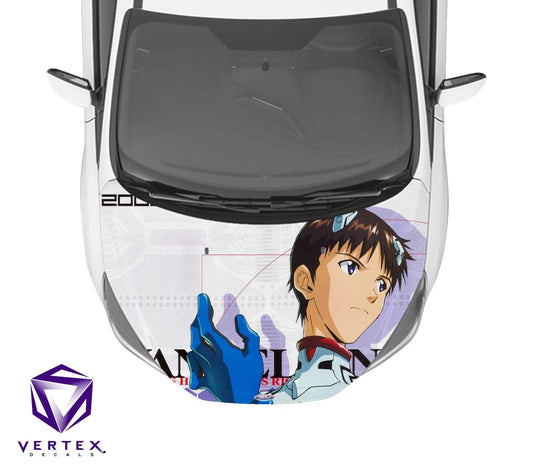 Shinji Neon Genesis Evangelion Anime Hood Wrap 65" X 50"