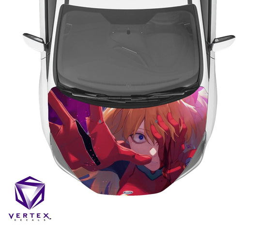 Asuka Neon Genesis Evangelion Anime Hood Wrap 65" X 50"