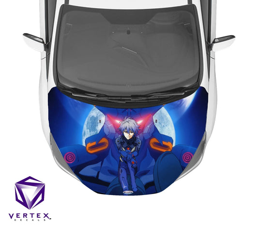 Kaworu Neon Genesis Evangelion Anime Hood Wrap 65" X 50"
