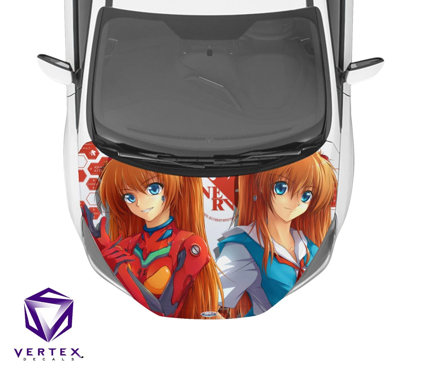 Asuka Neon Genesis Evangelion Anime Hood Wrap 65" X 50"